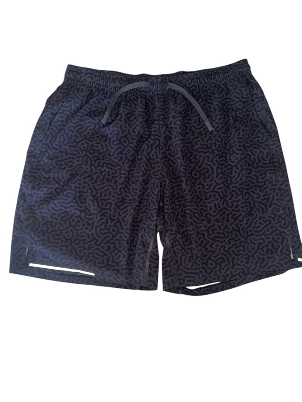 Men's Bearbottom Athletic Black Patterned Performance Shorts